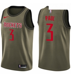 Youth Nike Houston Rockets 3 Chris Paul Swingman Green Salute to Service NBA Jersey Youth Nike Houston Rockets 3 Chris Paul Swingman Green Salute to Service NBA Jersey
