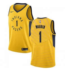 Men Nike Indiana Pacers 1 TJ Warren Gold NBA Swingman Statement Edition Jersey Men Nike Indiana Pacers 1 TJ Warren Gold NBA Swingman Statement Edition Jersey