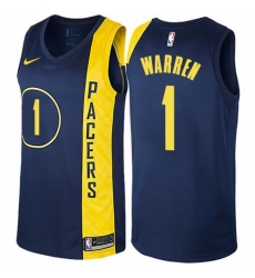 Men Nike Indiana Pacers 1 TJ Warren Navy Blue NBA Swingman City Edition Jersey Men Nike Indiana Pacers 1 TJ Warren Navy Blue NBA Swingman City Edition Jersey
