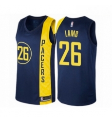 Mens Indiana Pacers 26 Jeremy Lamb Authentic Navy Blue Basketball Jersey City Edition Mens Indiana Pacers 26 Jeremy Lamb Authentic Navy Blue Basketball Jersey City Edition
