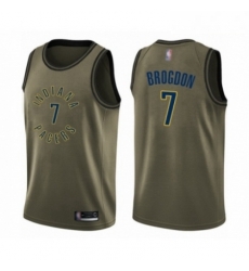 Mens Indiana Pacers 7 Malcolm Brogdon Swingman Green Salute to Service Basketball Jersey Mens Indiana Pacers 7 Malcolm Brogdon Swingman Green Salute to Service Basketball Jersey