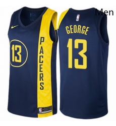 Mens Nike Indiana Pacers 13 Paul George Authentic Navy Blue NBA Jersey City Edition Mens Nike Indiana Pacers 13 Paul George Authentic Navy Blue NBA Jersey City Edition