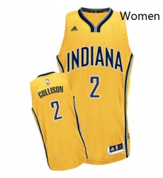Womens Adidas Indiana Pacers 2 Darren Collison Swingman Gold Alternate NBA Jersey Womens Adidas Indiana Pacers 2 Darren Collison Swingman Gold Alternate NBA Jersey