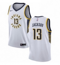 Womens Nike Indiana Pacers 13 Mark Jackson Authentic White NBA Jersey Association Edition Womens Nike Indiana Pacers 13 Mark Jackson Authentic White NBA Jersey Association Edition