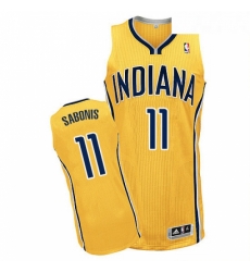 Youth Adidas Indiana Pacers 11 Domantas Sabonis Authentic Gold Alternate NBA Jersey Youth Adidas Indiana Pacers 11 Domantas Sabonis Authentic Gold Alternate NBA Jersey