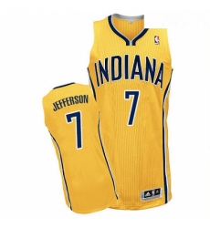 Youth Adidas Indiana Pacers 7 Al Jefferson Authentic Gold Alternate NBA Jersey Youth Adidas Indiana Pacers 7 Al Jefferson Authentic Gold Alternate NBA Jersey