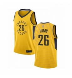 Youth Indiana Pacers 26 Jeremy Lamb Swingman Gold Basketball Jersey Statement Edition Youth Indiana Pacers 26 Jeremy Lamb Swingman Gold Basketball Jersey Statement Edition