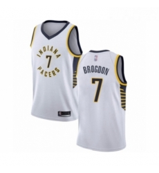 Youth Indiana Pacers 7 Malcolm Brogdon Swingman White Basketball Jersey Association Edition Youth Indiana Pacers 7 Malcolm Brogdon Swingman White Basketball Jersey Association Edition