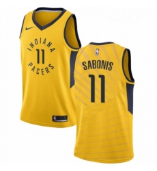 Youth Nike Indiana Pacers 11 Domantas Sabonis Swingman Gold NBA Jersey Statement Edition Youth Nike Indiana Pacers 11 Domantas Sabonis Swingman Gold NBA Jersey Statement Edition