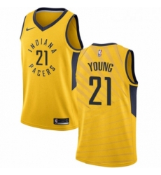 Youth Nike Indiana Pacers 21 Thaddeus Young Authentic Gold NBA Jersey Statement Edition Youth Nike Indiana Pacers 21 Thaddeus Young Authentic Gold NBA Jersey Statement Edition