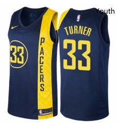 Youth Nike Indiana Pacers 33 Myles Turner Swingman Navy Blue NBA Jersey City Edition Youth Nike Indiana Pacers 33 Myles Turner Swingman Navy Blue NBA Jersey City Edition