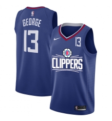 Clippers 13 Paul George Blue Nike Number Swingman Jerseys Clippers 13 Paul George Blue Nike Number Swingman Jerseys