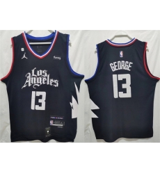Men Los Angeles Clippers 13 Paul George Black Stitched Jersey Men Los Angeles Clippers 13 Paul George Black Stitched Jersey