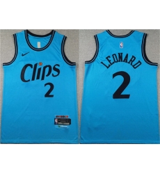 Men Los Angeles Clippers 2 Kawhi Leonard Light Blue 2024 City Edition Stitched Jersey Men Los Angeles Clippers 2 Kawhi Leonard Light Blue 2024 City Edition Stitched Jersey