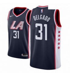 Men NBA 2018 19 Los Angeles Clippers 31 Angel Delgado City Edition Navy Jersey Men NBA 2018 19 Los Angeles Clippers 31 Angel Delgado City Edition Navy Jersey
