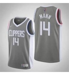 Men Nike Los Angeles Clippers Terance Mann 14 Stitched NBA Jersey Gray Men Nike Los Angeles Clippers Terance Mann 14 Stitched NBA Jersey Gray