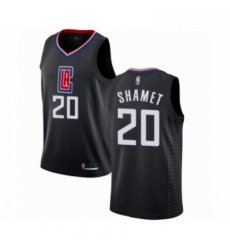 Mens Los Angeles Clippers 20 Landry Shamet Authentic Black Basketball Jersey Statement Edition Mens Los Angeles Clippers 20 Landry Shamet Authentic Black Basketball Jersey Statement Edition