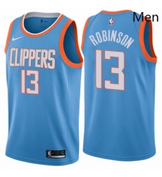 Mens Nike Los Angeles Clippers 13 Jerome Robinson Swingman Blue NBA Jersey City Edition Mens Nike Los Angeles Clippers 13 Jerome Robinson Swingman Blue NBA Jersey City Edition