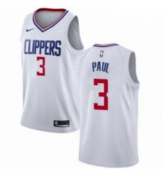 Mens Nike Los Angeles Clippers 3 Chris Paul Swingman White NBA Jersey Association Edition Mens Nike Los Angeles Clippers 3 Chris Paul Swingman White NBA Jersey Association Edition