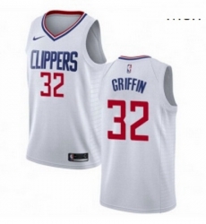 Mens Nike Los Angeles Clippers 32 Blake Griffin Authentic White NBA Jersey Association Edition Mens Nike Los Angeles Clippers 32 Blake Griffin Authentic White NBA Jersey Association Edition