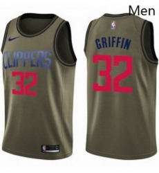 Mens Nike Los Angeles Clippers 32 Blake Griffin Swingman Green Salute to Service NBA Jersey Mens Nike Los Angeles Clippers 32 Blake Griffin Swingman Green Salute to Service NBA Jersey