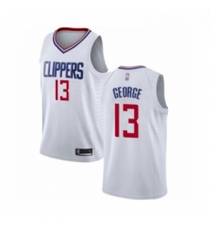 Womens Los Angeles Clippers 13 Paul George Authentic White Basketball Jersey Association Edition Womens Los Angeles Clippers 13 Paul George Authentic White Basketball Jersey Association Edition