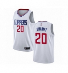 Womens Los Angeles Clippers 20 Landry Shamet Swingman White Basketball Jersey Association Edition Womens Los Angeles Clippers 20 Landry Shamet Swingman White Basketball Jersey Association Edition