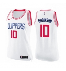 Womens Nike Los Angeles Clippers 10 Jerome Robinson Swingman Whi Pink Fashion NBA Jersey Womens Nike Los Angeles Clippers 10 Jerome Robinson Swingman Whi Pink Fashion NBA Jersey