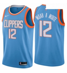 Womens Nike Los Angeles Clippers 12 Luc Mbah a Moute Swingman Blue NBA Jersey City Edition Womens Nike Los Angeles Clippers 12 Luc Mbah a Moute Swingman Blue NBA Jersey City Edition