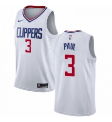 Womens Nike Los Angeles Clippers 3 Chris Paul Authentic White NBA Jersey Association Edition Womens Nike Los Angeles Clippers 3 Chris Paul Authentic White NBA Jersey Association Edition
