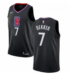 Womens Nike Los Angeles Clippers 7 Sam Dekker Swingman Black Alternate NBA Jersey Statement Edition Womens Nike Los Angeles Clippers 7 Sam Dekker Swingman Black Alternate NBA Jersey Statement Edition