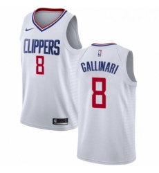 Womens Nike Los Angeles Clippers 8 Danilo Gallinari Authentic White NBA Jersey Association Edition Womens Nike Los Angeles Clippers 8 Danilo Gallinari Authentic White NBA Jersey Association Edition