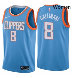 Womens Nike Los Angeles Clippers 8 Danilo Gallinari Swingman Blue NBA Jersey City Edition Womens Nike Los Angeles Clippers 8 Danilo Gallinari Swingman Blue NBA Jersey City Edition