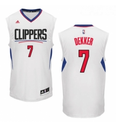 Youth Adidas Los Angeles Clippers 7 Sam Dekker Swingman White Home NBA Jersey Youth Adidas Los Angeles Clippers 7 Sam Dekker Swingman White Home NBA Jersey
