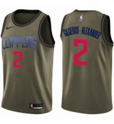 Youth Nike Los Angeles Clippers 2 Shai Gilgeous Alexander Swingman Green Salute to Service NBA Jersey Youth Nike Los Angeles Clippers 2 Shai Gilgeous Alexander Swingman Green Salute to Service NBA Jersey