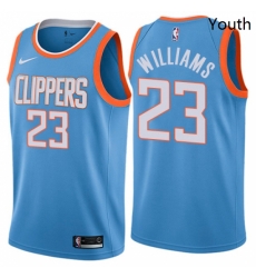 Youth Nike Los Angeles Clippers 23 Louis Williams Swingman Blue NBA Jersey City Edition Youth Nike Los Angeles Clippers 23 Louis Williams Swingman Blue NBA Jersey City Edition