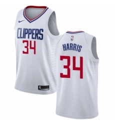 Youth Nike Los Angeles Clippers 34 Tobias Harris Authentic White NBA Jersey Association Edition Youth Nike Los Angeles Clippers 34 Tobias Harris Authentic White NBA Jersey Association Edition