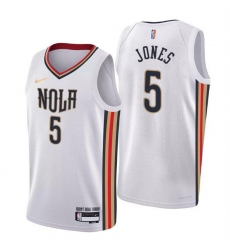 Men New Orleans Pelicans Herbert Jones White 75th Anniversary City Swingman Stitched Jersey Men New Orleans Pelicans Herbert Jones White 75th Anniversary City Swingman Stitched Jersey