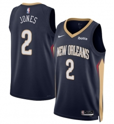 Men New Orleans Pelicans Nike Herbert Jones #2 Navy Swingman Stitched NBA Jersey Men New Orleans Pelicans Nike Herbert Jones #2 Navy Swingman Stitched NBA Jersey