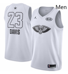 Mens Nike Jordan New Orleans Pelicans 23 Anthony Davis Swingman White 2018 All Star Game NBA Jersey Mens Nike Jordan New Orleans Pelicans 23 Anthony Davis Swingman White 2018 All Star Game NBA Jersey