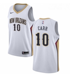 Mens Nike New Orleans Pelicans 10 Tony Carr Swingman White NBA Jersey Association Edition Mens Nike New Orleans Pelicans 10 Tony Carr Swingman White NBA Jersey Association Edition