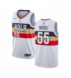 Mens Nike New Orleans Pelicans 55 ETwaun Moore White Swingman Jersey Earned Editio Mens Nike New Orleans Pelicans 55 ETwaun Moore White Swingman Jersey Earned Editio