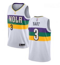 Pelicans #3 Josh Hart White Basketball Swingman City Edition 2018 19 Jersey