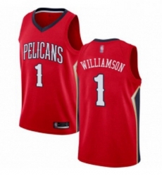 Womens Nike New Orleans Pelicans 1 Zion Williamson Red NBA Swingman Statement Edition Jersey Womens Nike New Orleans Pelicans 1 Zion Williamson Red NBA Swingman Statement Edition Jersey