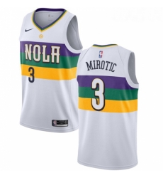 Womens Nike New Orleans Pelicans 3 Nikola Mirotic Swingman White NBA Jersey City Edition Womens Nike New Orleans Pelicans 3 Nikola Mirotic Swingman White NBA Jersey City Edition