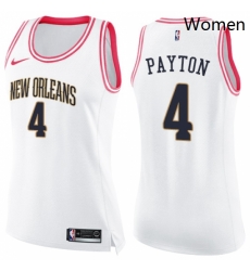 Womens Nike New Orleans Pelicans 4 Elfrid Payton Swingman White Pink Fashion NBA Jersey Womens Nike New Orleans Pelicans 4 Elfrid Payton Swingman White Pink Fashion NBA Jersey