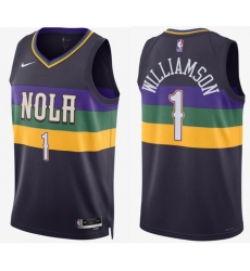 Youth New Orleans Pelicans #1 Zion Williamson City Edition NBA Swingman Jersey Youth New Orleans Pelicans #1 Zion Williamson City Edition NBA Swingman Jersey