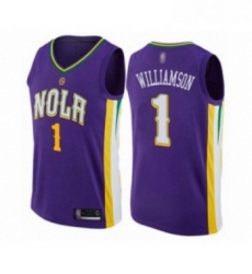 Youth New Orleans Pelicans 1 Zion Williamson Swingman Purple Basketball Jersey City Edition Youth New Orleans Pelicans 1 Zion Williamson Swingman Purple Basketball Jersey City Edition