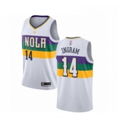 Youth New Orleans Pelicans 14 Brandon Ingram Swingman White Basketball Jersey City Edition Youth New Orleans Pelicans 14 Brandon Ingram Swingman White Basketball Jersey City Edition