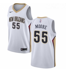 Youth Nike New Orleans Pelicans 55 ETwaun Moore Authentic White Home NBA Jersey Association Edition Youth Nike New Orleans Pelicans 55 ETwaun Moore Authentic White Home NBA Jersey Association Edition